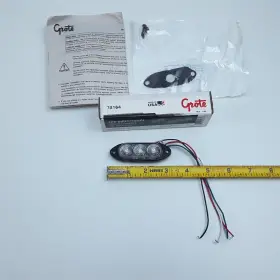 3-diode Grote 78164 Led Directional Warning Lights Surface Mount Assembly Green
