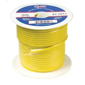 88-7011 Grote 887011 Primary Wire 14 Gauge Yellow 1000 Ft Spool