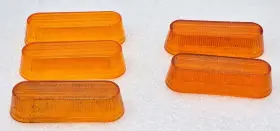 Gt-118 Grote 9015 2x And 3x Do-ray Amber Oval Clearance Marker Replacement Lenses