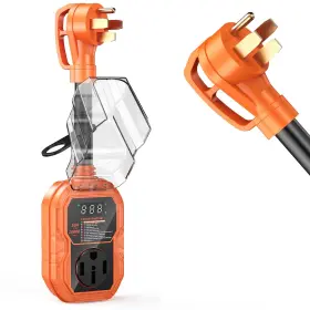 Rv-08 Gutterword 50 Amp Rv Surge Protector With Led Display Voltage Monitoring And Error Codes