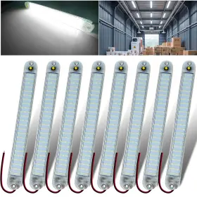 Ce0061 Gz5cg 8 Pack 11in 72 Led 6500k 12v/24v Interior Light Bar With Switch For Rvs And Trailers Ce0061 Gz5cg 8 Pack 11in 72 Led 6500k 12v/24v Interior Light Bar With Switch For Rvs And Trailers
