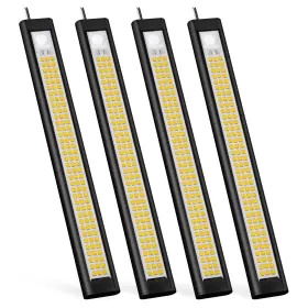 Led-bk-2 Gzv 12v Led Light Bar For Rv Trailer Enclosed Interior Lights 4pack 4000k Black Led-bk-2 Gzv 12v Led Light Bar For Rv Trailer Enclosed Interior Lights 4pack 4000k Black