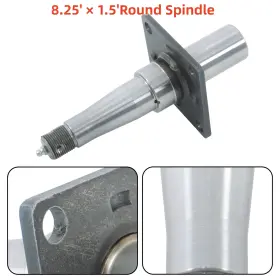 Happy19star Hp130569 With Fastening Accessories And Brake Flange Round Spindle #84 For 3500 Lbs Axle