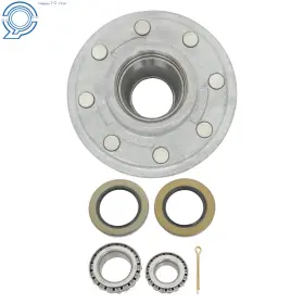 Happy19star Hp130896 W/ Bearing Kit 8 On 6.5ft Galvanized Trailer Hub For 7000lb Axle #42 Spindle