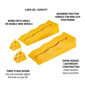 56156 Haul Master Pair Of Three-stage Rv Leveling Ramps - Single Or Double-wide Wheel #3 56156 Haul Master Pair Of Three-stage Rv Leveling Ramps - Single Or Double-wide Wheel #3