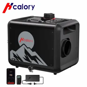 Cam8937199 Hcalory Tb-max Bluetooth 8kw Diesel Air Heater 7.5l 110v 12v/24v For Rv Van Boat