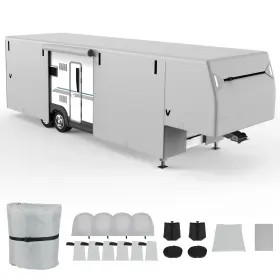 Htp182yuo15179 Hdautoworld 26ft-29ft Oxford 5th Wheel Travel Trailer Rv Cover Extra Upgraded 5 Layers