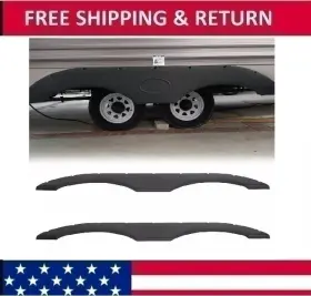 Bap10694 Hecasa 2 Tandem Pair Black Trailer Fender Skirt For Rvs Campers And Trailers Set Bap10694 Hecasa 2 Tandem Pair Black Trailer Fender Skirt For Rvs Campers And Trailers Set