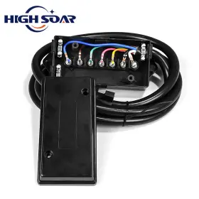 Yy-u310-01 Highsoar 8ft 7-way Inline Trailer Cord Cable Junction Box Connector 7pin Rv Blade Plug