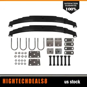 High845371t8 Hightechdeals8 For 6000lbs Single Trailer Axle 5 Leaf Spring U Bolt Hanger Kit