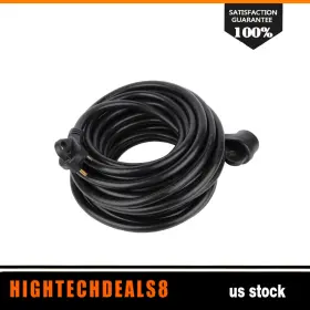 Htc10938124c Hightechdeals8 50ft 30 Amp Rv Extension Cord Tt-30 Power Supply Cable For Motorhome Camper Htc10938124c Hightechdeals8 50ft 30 Amp Rv Extension Cord Tt-30 Power Supply Cable For Motorhome Camper