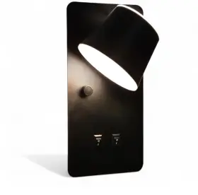 Ws04-bk35 Homdec 12v Led Rv Reading Light With Night And Dual Switch 350 Rotatable Sconce