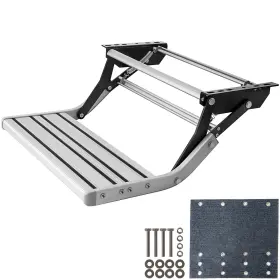 Homesupply 197988057338 Rv Camper Platform Steps Stair Manual Pull Out Retractable Anti-slip Single Step