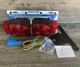 C6424 Hopkins Towing Solutions New Trailer Light Kit Over/under 80 Inch Submergible Reflective C6424 Hopkins Towing Solutions New Trailer Light Kit Over/under 80 Inch Submergible Reflective