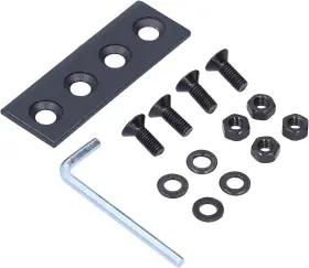 Hyuduo7xh9t85603 Hyuduo Carbon Steel Barn Door Track Connector Plate Kit For Sliding Hardware