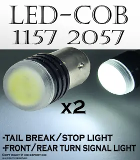 Led-1157-cob-w-nxen-l2p11-12 Icbeamer Cob Led 1157 2057 7528 White Replace Car Front Turn Signal Light Bulb 91s