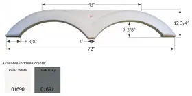 01691 Icon Fender Skirt Tandem Axle
