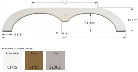 12302 Icon Fender Skirt Tandem Keystone Fs1