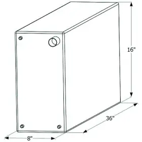Wt2468 Icon 12732 Rv Fresh Water Tank 36 X 16 8 20 Gal With 1/2 Inch Fittings Wt2468 Icon 12732 Rv Fresh Water Tank 36 X 16 8 20 Gal With 1/2 Inch Fittings
