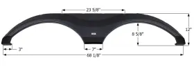 15158 Icon Tandem Axle Fender Skirts Rv