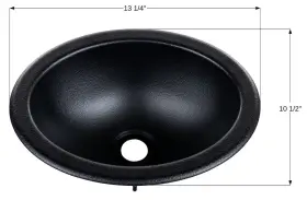 4inlx10.5in Icon 628423159206 15920 Sink Single Bowl 13-1/4inlx10.5in Wx 4-7/8in Dep Without Faucet Mount