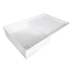 12893 Icon Technologies Polar White Rectangular Combo Shower Pan 35 Inch L X 21 W