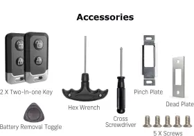 Temp-058 Ijdmtoy Rv Keyless Entry Door Lock To 9 Password Keypad Camper Remote Fob #2