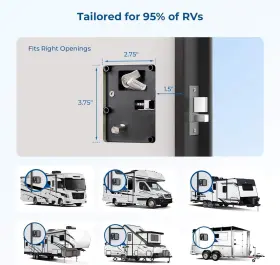 Temp-058 Ijdmtoy Rv Keyless Entry Door Lock To 9 Password Keypad Camper Remote Fob #3
