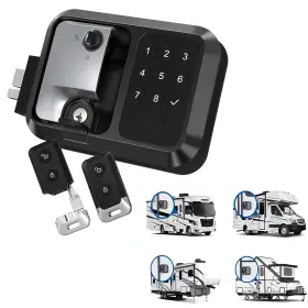 Temp-058 Ijdmtoy Rv Keyless Entry Door Lock To 9 Password Keypad Camper Remote Fob