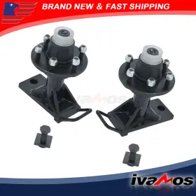 Iatv51810v Ivamos 6 5.5 Lug Shipping Container Wheels And Bolt-on Spindle Kit With Handle New