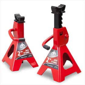 As42002 Jack Boss Stands Low Profile 2 Ton 4400 Lbs Lifting Car Red