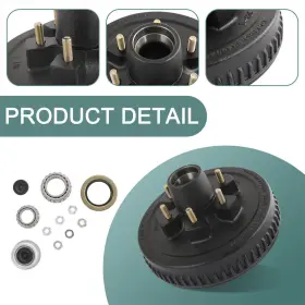 42656 Jdmspeed New 6 On 5.5 Inch 12 X2 Trailer Brake Hub Drum Kit Fits 5200 - 6000 Lbs Axle #2 42656 Jdmspeed New 6 On 5.5 Inch 12 X2 Trailer Brake Hub Drum Kit Fits 5200 - 6000 Lbs Axle #2