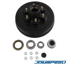 42656 Jdmspeed New 6 On 5.5 Inch 12 X2 Trailer Brake Hub Drum Kit Fits 5200 - 6000 Lbs Axle 42656 Jdmspeed New 6 On 5.5 Inch 12 X2 Trailer Brake Hub Drum Kit Fits 5200 - 6000 Lbs Axle