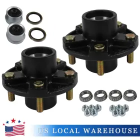22016k Jdmspeedmotor2021 Trailer Idler Hub Kits 5 On 4.5 Inch Fit For Axle 1-1/16 Bearings 2000 Lbs 2pcs 22016k Jdmspeedmotor2021 Trailer Idler Hub Kits 5 On 4.5 Inch Fit For Axle 1-1/16 Bearings 2000 Lbs 2pcs