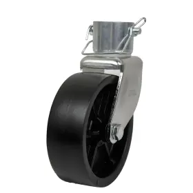4350431821 Jeremywell 6 Inch Trailer Swirl Jack Wheel Caster Inches Black Silver