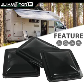 J-02trc0001dbk3 Jijiamotor13 14 Inch X14 3 Pack Rv Replacement Roof Vent Cover Black Camper Trailer J-02trc0001dbk3 Jijiamotor13 14 Inch X14 3 Pack Rv Replacement Roof Vent Cover Black Camper Trailer