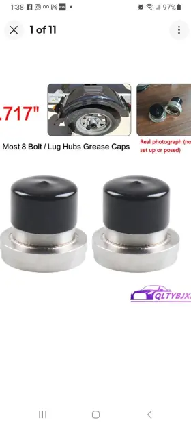 99195b-2 Jonjea 2pcs 2.717 Inch Trailer Wheel Hub Bearing Buddy Stainless Steel With Protective Bra