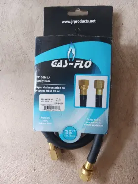 07-30095 Jr Products 07-30995 36 Inch 3/8 Female Swivel Propane 1/4 Supply Hose
