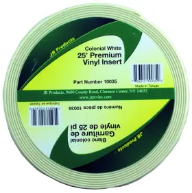 10035 Jr Products Premium Trim Molding Vinyl Insert Colonial White 1 Inch X 25ft 10035 Jr Products Premium Trim Molding Vinyl Insert Colonial White 1 Inch X 25ft