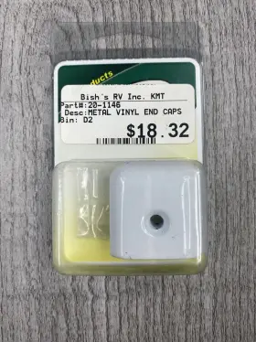 49655 Jr Products Metal Vinyl End Cap Pack Of 4 - Polar White Rv Camper 49655 Jr Products Metal Vinyl End Cap Pack Of 4 - Polar White Rv Camper