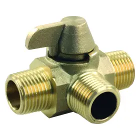 62255 Jr Products - Brass 3-way Diverter Valve 1/2 Inch Mpt X