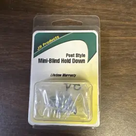 81635 Jr Products Mini Blind Hold Down #81635 81635 Jr Products Mini Blind Hold Down #81635