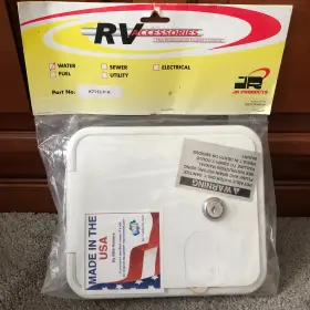 K7112-p-a Jr Products City Gravity Water Hatch - Polar White Rv Camper