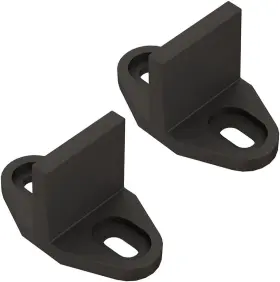 Ty-fg04-bkx2a Jubest Black Aluminum Floor Guide For Sliding Barn 15/16 Inch H