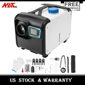 3568 Kac 5kw 12v Diesel Air Heater Lcd Switch For Boat Motorhome Truck With Remote Control