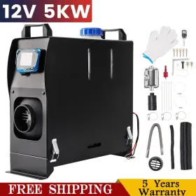 Kc0dah03800 Kac 5000w 12v Air Diesel Heater Black Performance All-in-one For Car Boat Truck Bunk Kc0dah03800 Kac 5000w 12v Air Diesel Heater Black Performance All-in-one For Car Boat Truck Bunk