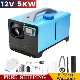 Kc0dah04700 Kac 12v-5kw Air Diesel Heater Lcd Screen All In One For Truck Boat Trailer Car Bus
