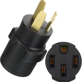 1062307 Kanayu 3 Prong Stove Adapter Compatible With Nema 10-50p To 14-50r Black