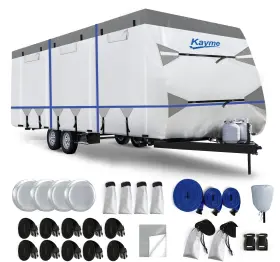 Fcz-22 Kayme Rv Cover For 20-22ft Travel Trailers 300d Oxford Heavy Duty Waterproof Fcz-22 Kayme Rv Cover For 20-22ft Travel Trailers 300d Oxford Heavy Duty Waterproof
