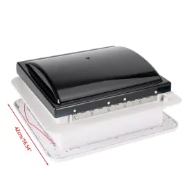 N002-a050 Kingdarn 14 Inch Rv Caravan Roof Vent Manual Camper Fan 12v Skylight With Led Light F13 #3
